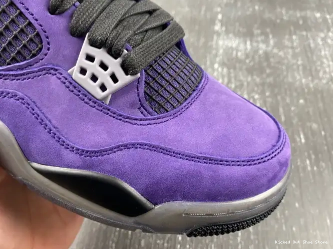 Kick Theory x Suede Scott Jordan 4 Purple Air Travis 0623